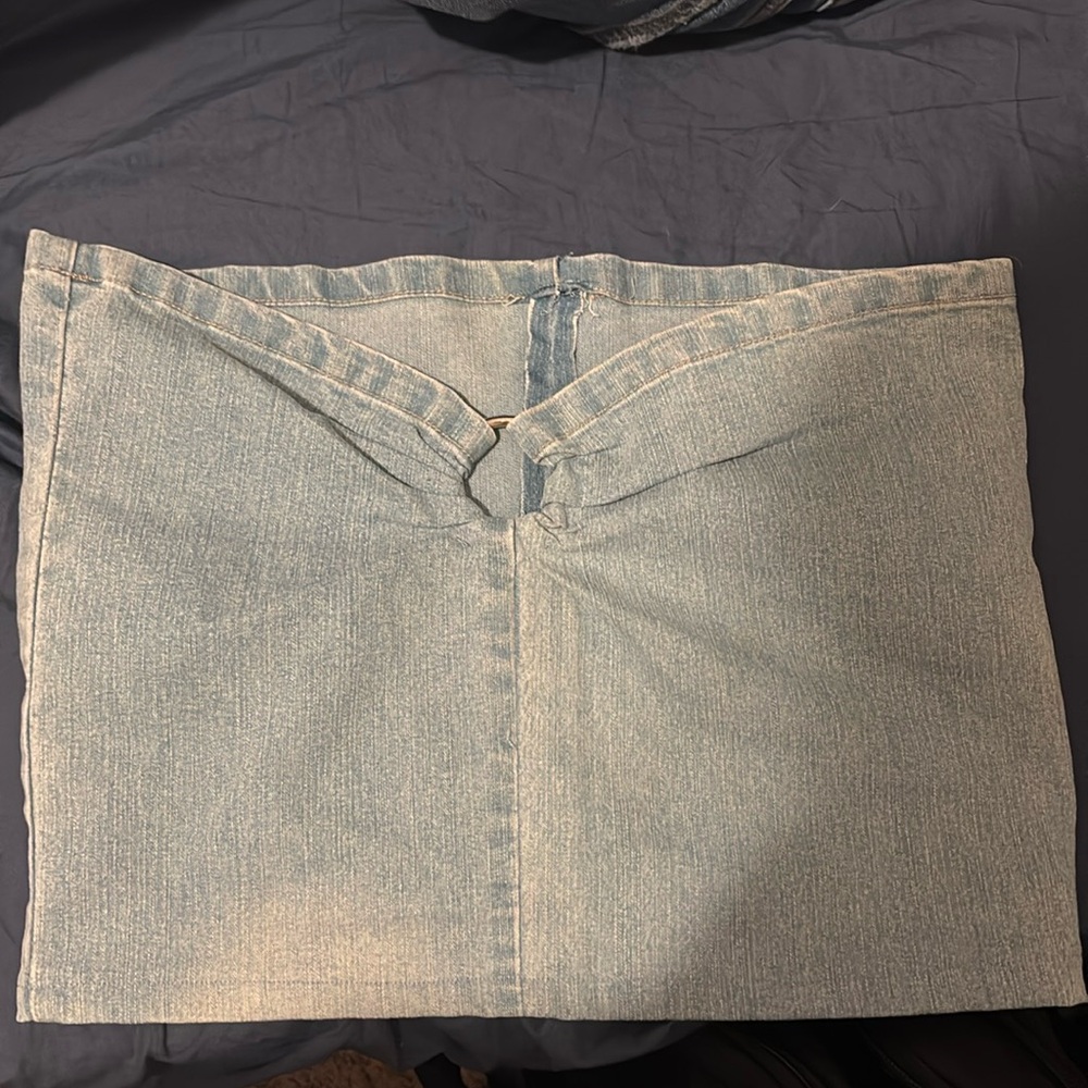 Jean tube top
